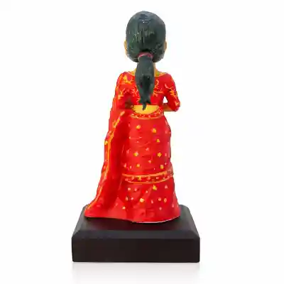 Face Customized Bobblehead - Woman in Saree