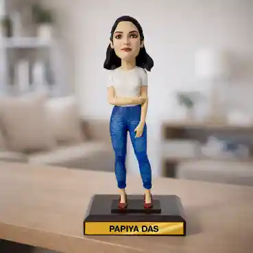 Face Customized Bobblehead - Woman in Office Dress