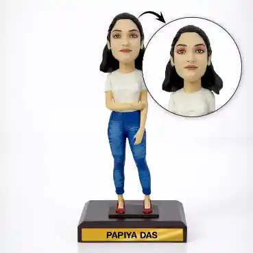 Face Customized Bobblehead - Woman in Office Dress