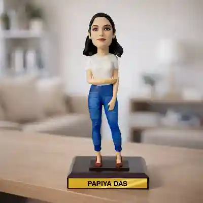 Face Customized Bobblehead - Woman in Office Dress