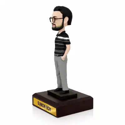 Face Customized Bobblehead - Men in Casual Outfit