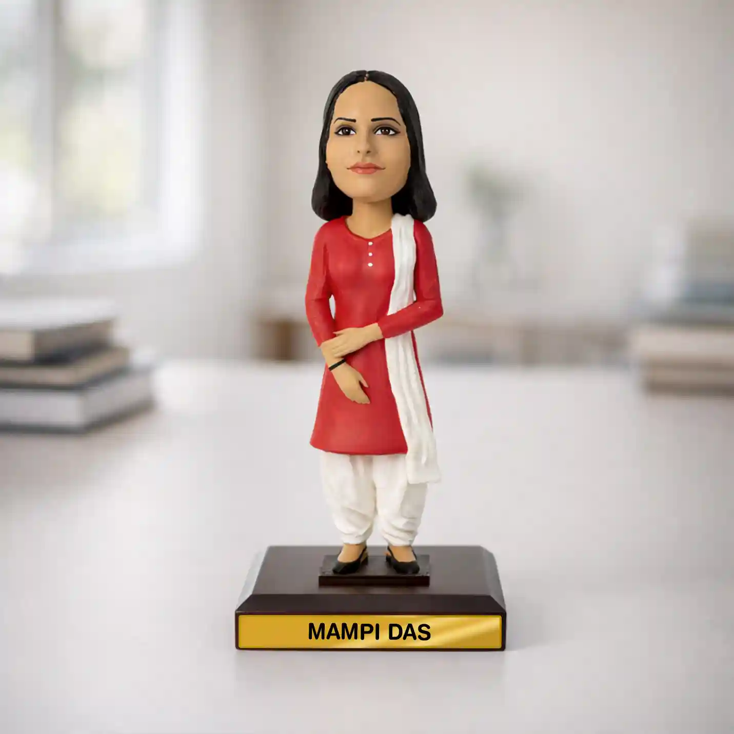 Face Customized Bobblehead - Woman in Salwar Suit