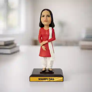 Face Customized Bobblehead - Woman in Salwar Suit