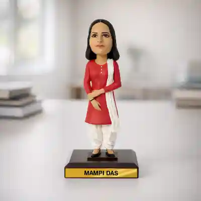 Face Customized Bobblehead - Woman in Salwar Suit