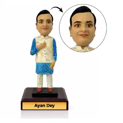 Face Customized Bobblehead - Men in Traditional Wear