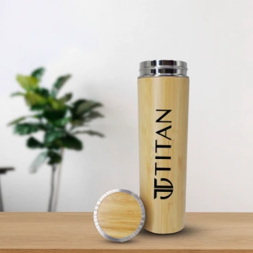 Personalised Bamboo Water Bottle For Corporate Gift