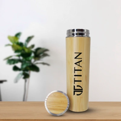 Personalised Bamboo Water Bottle For Corporate Gift