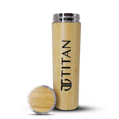 Personalised Bamboo Water Bottle For Corporate Gift