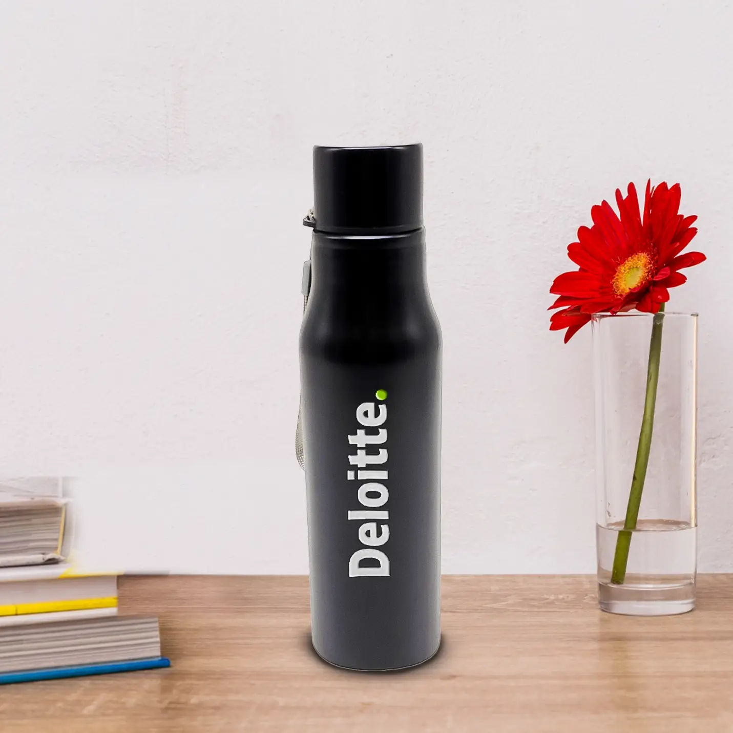 Customized Black Stainless Steel Bottle 1000 ml
