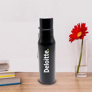 Customized Black Stainless Steel Bottle 1000 ml
