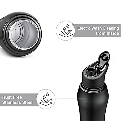 Customized Curvy Steel Bottle Colored-10