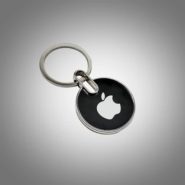 2-in-1 Black Personalised Keychain Gift Set