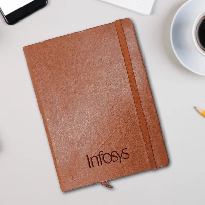 Premium A5 Corporate Brown Diary with Brand