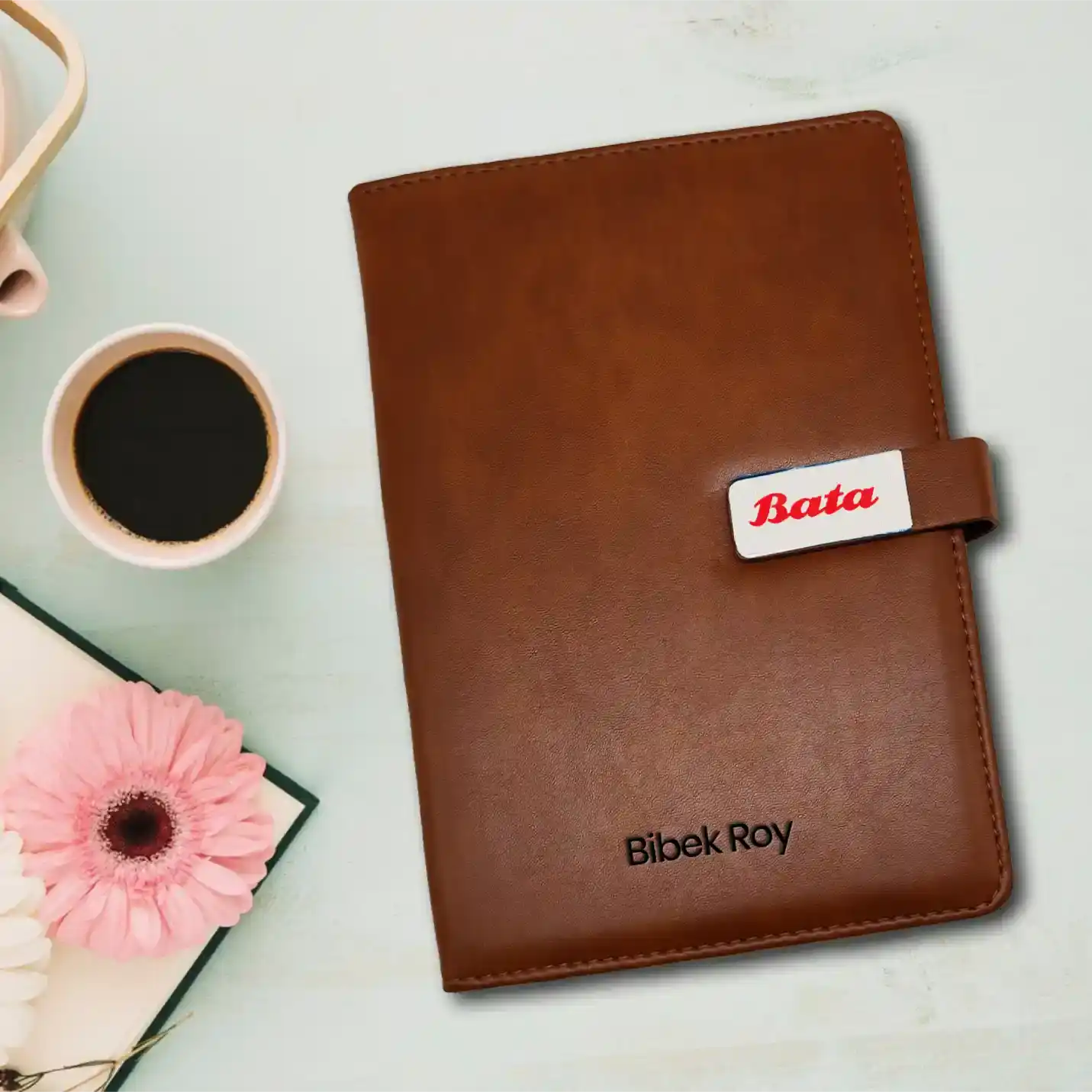 Premium Customized Tan Diary A5 size for Corporate gift