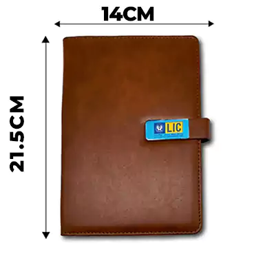 Premium Customized Tan Diary A5 size for Corporate gift