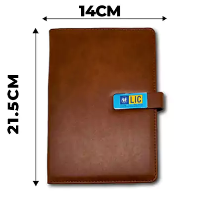 Premium Customized Tan Diary A5 size for Corporate gift