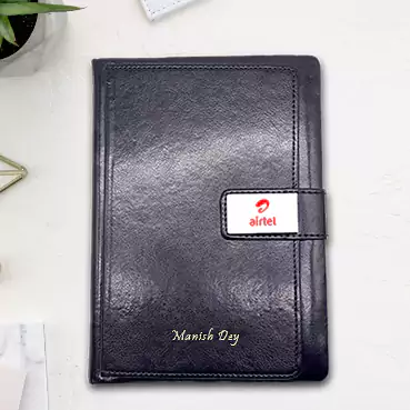 Elegant Customized Black Corporate Diary