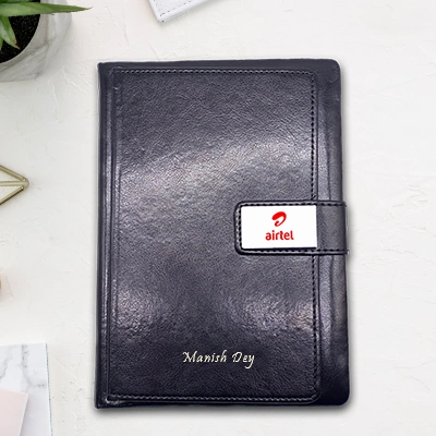 Customized Black Corporate Diary