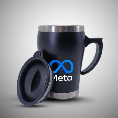 ersoanalised Black Stainless Steel Mug Tumbler ( Size:350 ml)