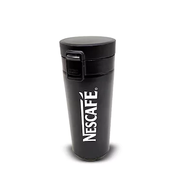 Elegant Personalised Black Stainless Steel Mug Tumbler ( Size: 400 ml)
