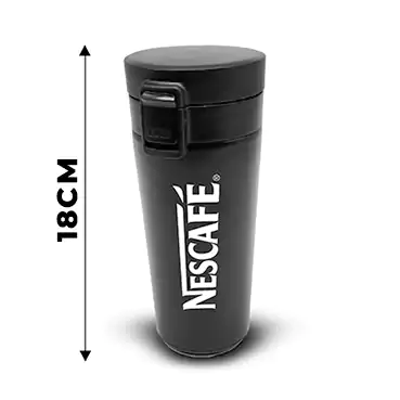 Personalised Black Stainless Steel Mug Tumbler ( Size: 400 ml)