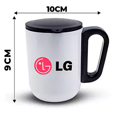 Personalised White Coffee Mug With Lid( Size: 240 ml)
