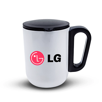 Personalised White Coffee Mug With Lid( Size: 240 ml)