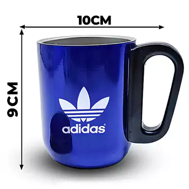 Elegant Blue Coffee Mug With Lid( Size: 240 ml)