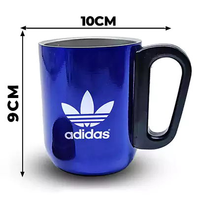 Elegant Blue Coffee Mug With Lid( Size: 240 ml)