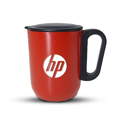 Crimson Red Mug with Lid