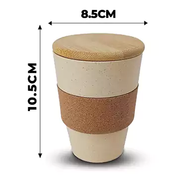 Personalised Wheat Fibre Eco-friendly Coffee Mug ( Size:350 ml)
