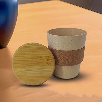 Personalised Wheat Fibre Eco-friendly Coffee Mug ( Size:350 ml)