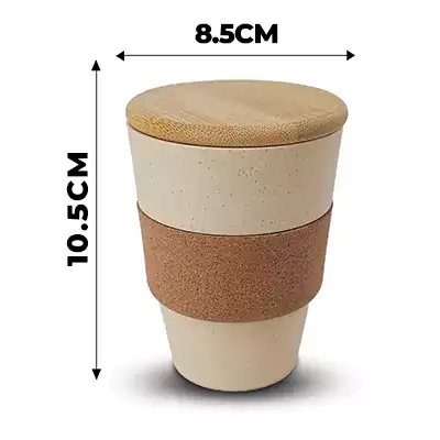 Personalised Wheat Fibre Eco-friendly Coffee Mug ( Size:350 ml)