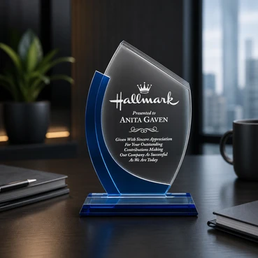 Personalised Crystal Awards For Top Performers (9.25 inches)