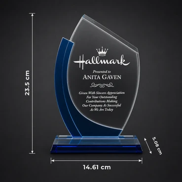 Personalised Crystal Awards For Top Performers (9.25 inches)