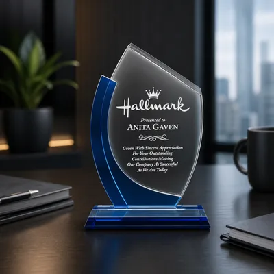 Personalised Crystal Awards For Top Performers (9.25 inches)