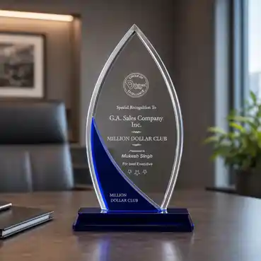 Elegant Crystal Trophies For Leaders