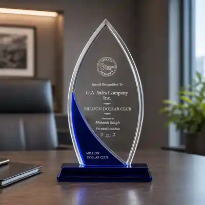 Elegant Crystal Trophies For Leaders