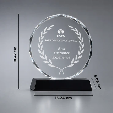 Business Awards - Round Crystal Trophy