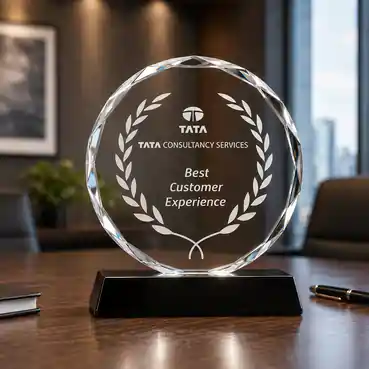 Business Awards - Round Crystal Trophy