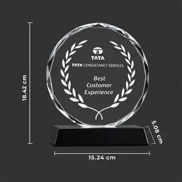 Business Awards - Round Crystal Trophy