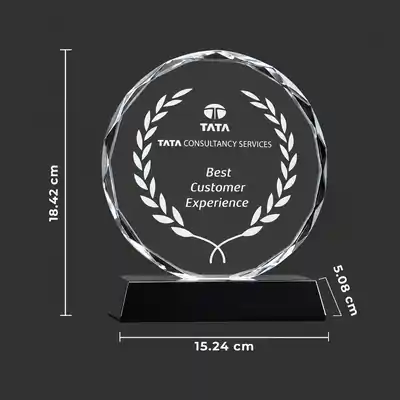 Business Awards - Round Crystal Trophy
