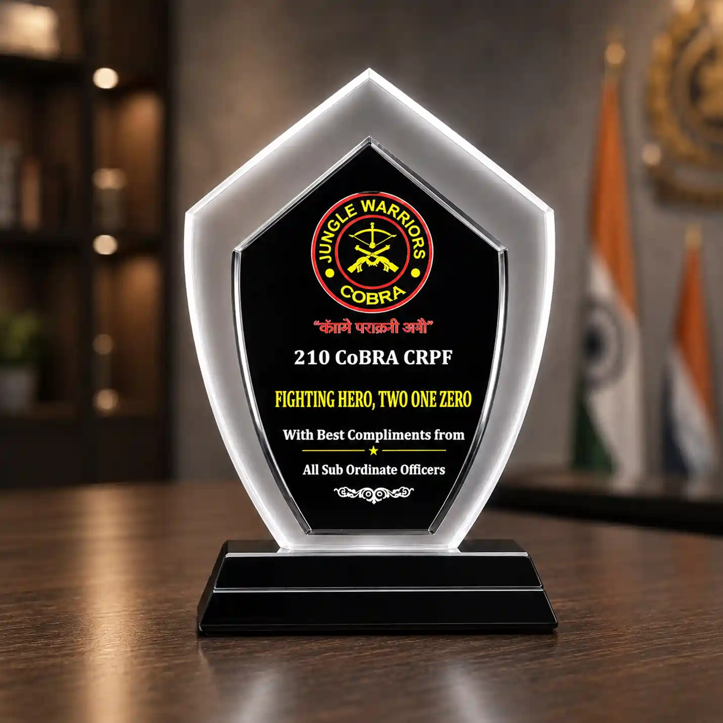 Name & Logo Printed Crystal Awards