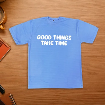 Classy Wear Blue Round Neck T-shirts