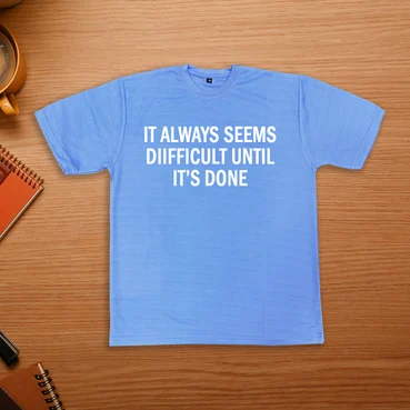 Blue Round Neck T-shirts