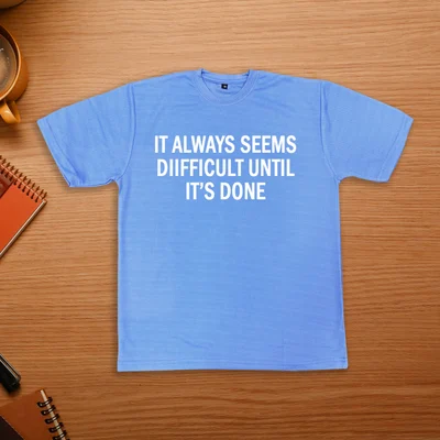 Royal Fit Blue Round Neck T-shirts