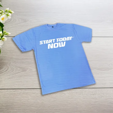 Signature Blue Round Neck T-shirts