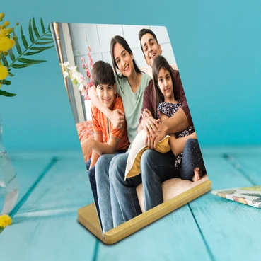 Custom Metal Bamboo Frame (Size: 25 x 20 cm)