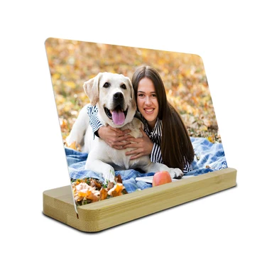 EcoGlow Bamboo Photo Frame
