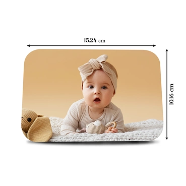 Elegant Customised Metal Photo Frame (Size: 15.24 x 10.16 cm )
